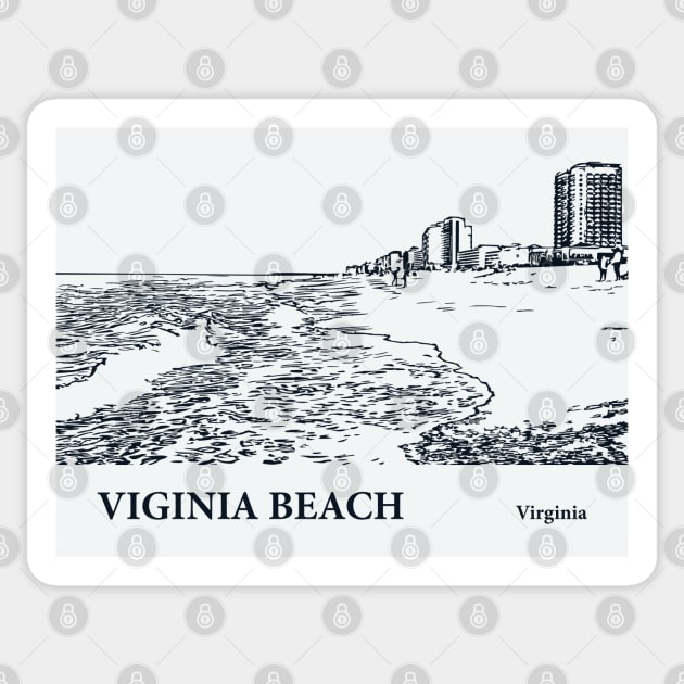 Virginia Beach - Virginia Sticker by Lakeric